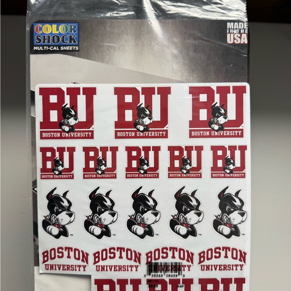 Boston University Sticker Sheet